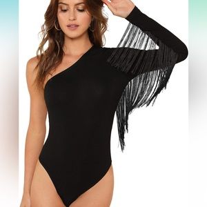 Fringe bodysuit